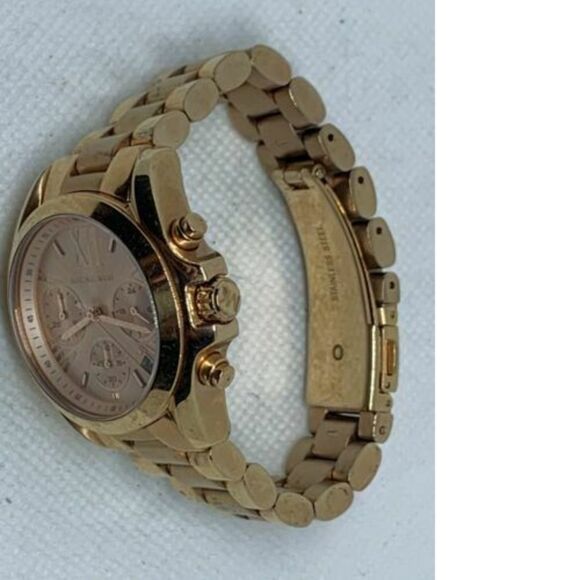 Michael Kors MK5799 Women's Watch Chronograph Rose Gold Analog 36mm Quartz B788 - Picture 7 of 9